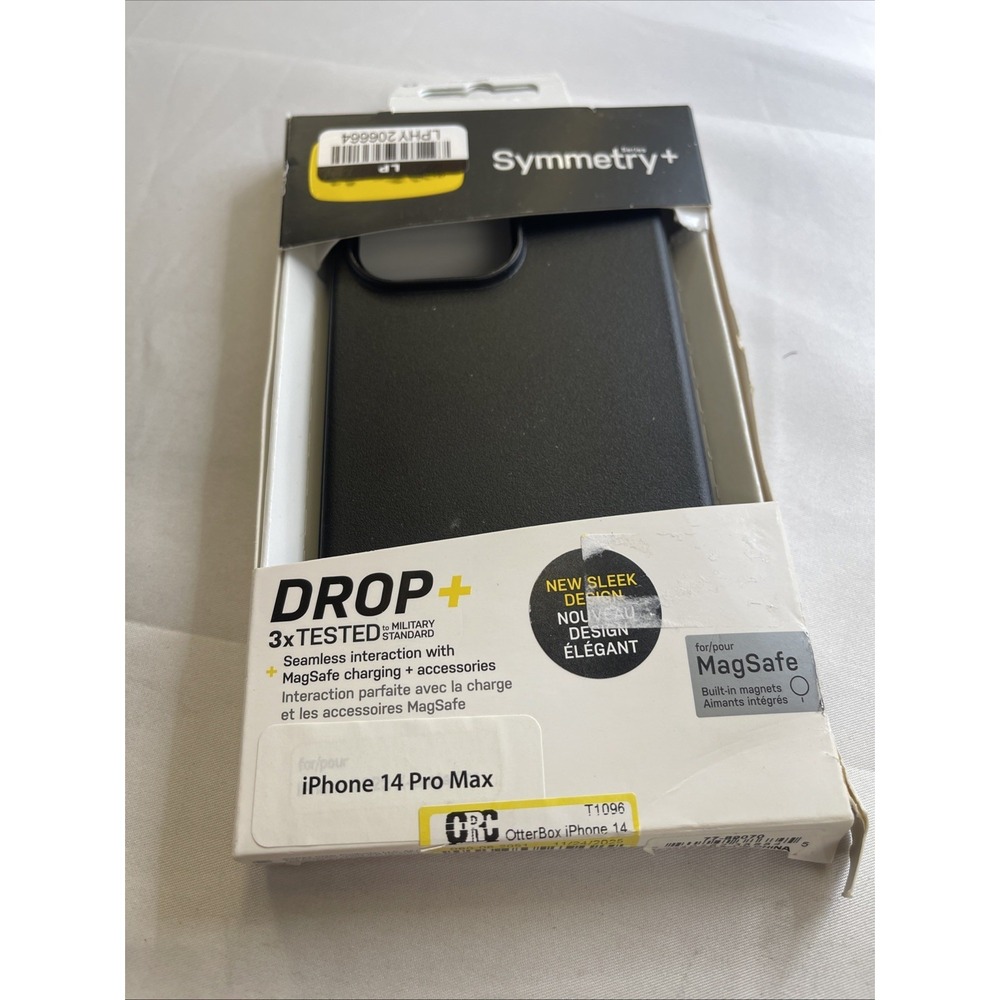 OtterBox Symmetry+ Series Case with MagSafe for iPhone 14 Pro Max - Black NEW